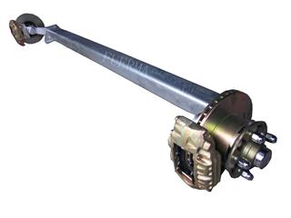 1.8 T torsion axle with hydraulic brake